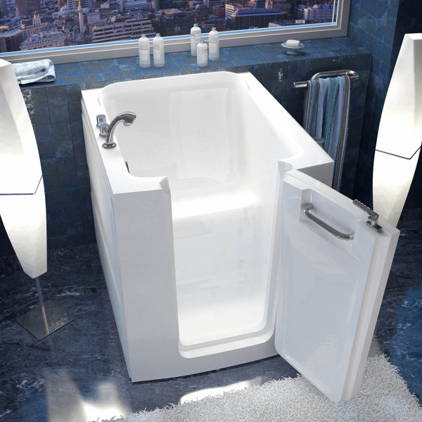Therapeutic Tubs Durango 37" x 32" Walk in Soaking Fiberglass Bathtub